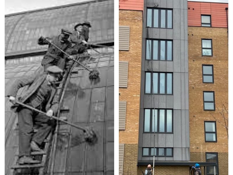 the history of window cleaning