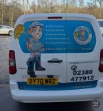 Commercial cleaners van